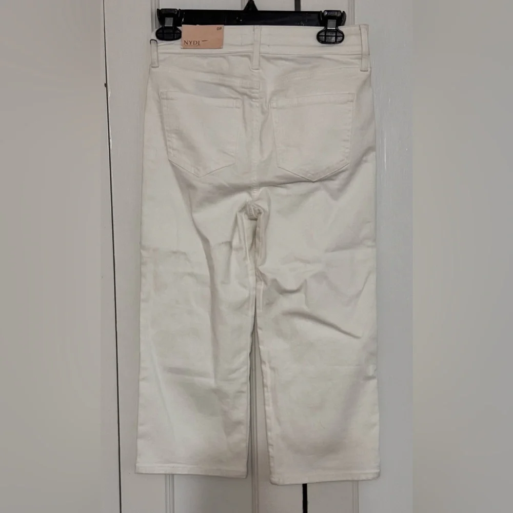 NYDJ Thigh Shaper Crop Jeans in Optic White - Picture 5 of 7